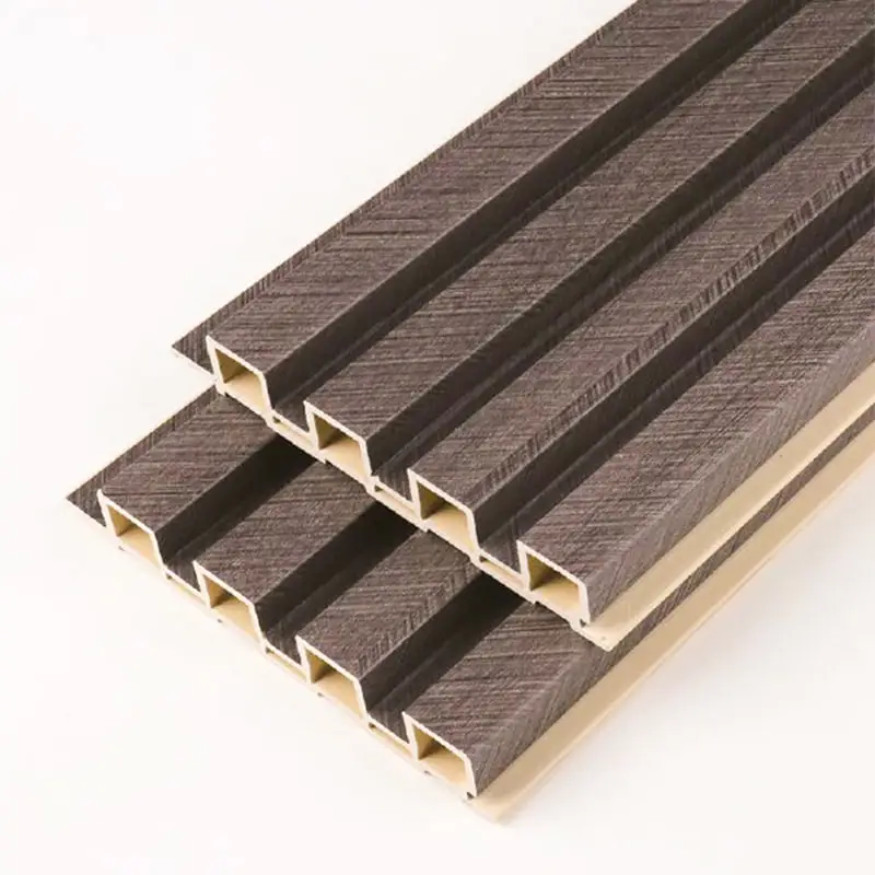 Quattuor bar Indoor Decor Wood Plastic composita Fluted Wall Board